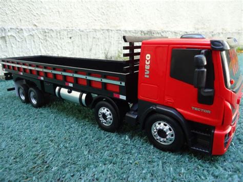 Miniatura Iveco Tector Bi Truck Qualificado Arqueada Frete Gr Tis