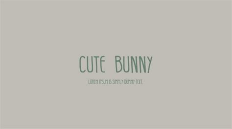 Cute Bunny Font : Download Free for Desktop & Webfont