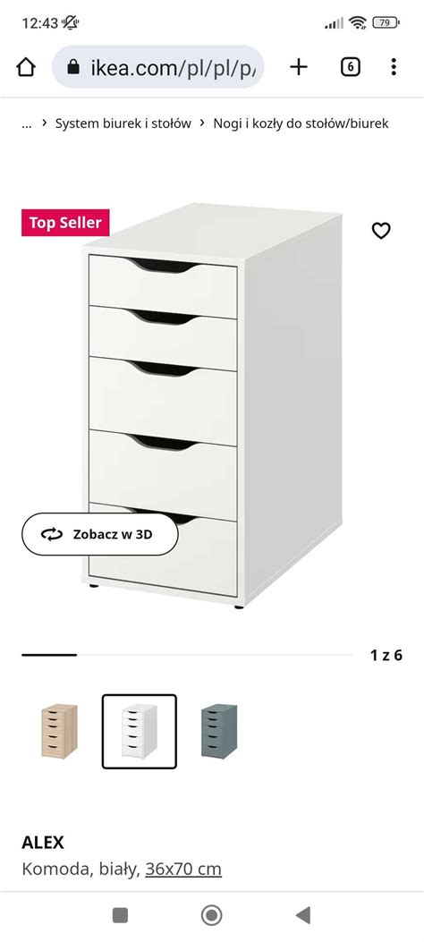 Szafka Alex Z Szufladami Ikea Szczecin Pomorzany Olx Pl