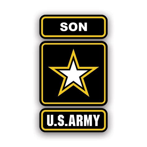 Army Son Sticker Decal Self Adhesive Vinyl Weatherproof Made In