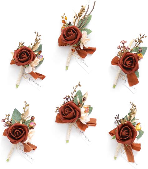 Ling S Moment Boutonniere For Men Pcs Groom Groomsmen Boutonniere