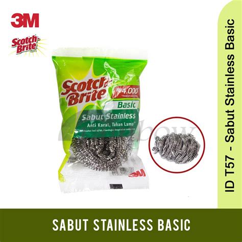 Jual 3M Scotch Brite Sabut Stainless Sabut Kawat Cuci Piring T57