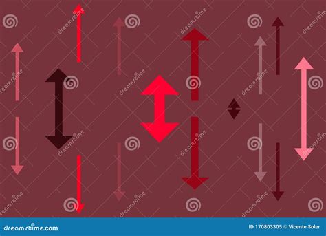 Illustration Of Several Arrows Pointing Up And Down Stock Illustration