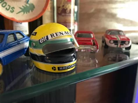 Miniatura Capacete Ayrton Senna Parcelamento Sem Juros