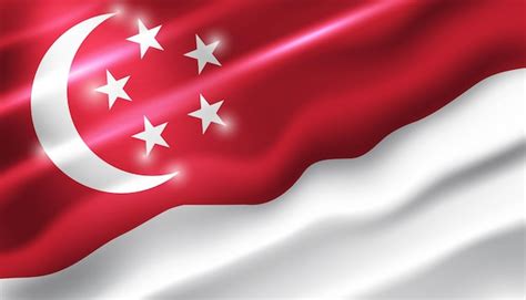 Premium Vector | Singaporean flag for national Day or Independence Day ...