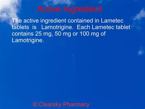 Lametec Lamotrigine Tablets PPT