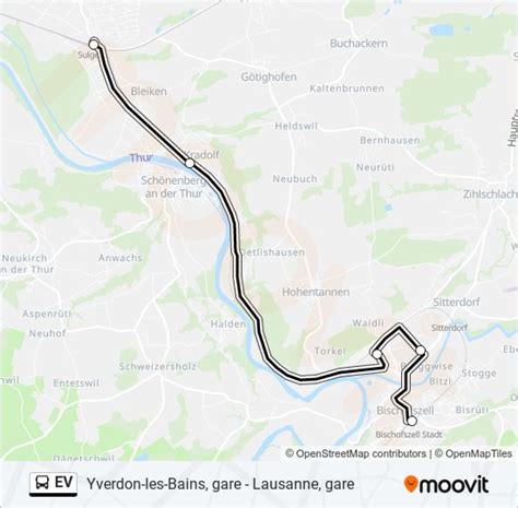 Ev Route Schedules Stops Maps Bischofszell Stadt BahnhofSulgen