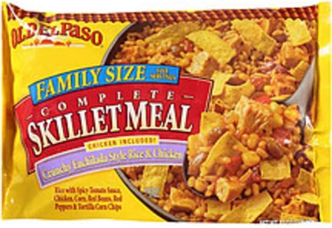 Old El Paso Crunchy Enchilada Style Rice And Chicken Complete Skillet Meal 32 Oz Nutrition