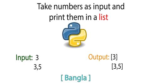 Take Numbers Input And Print As A List List Manipulation Python