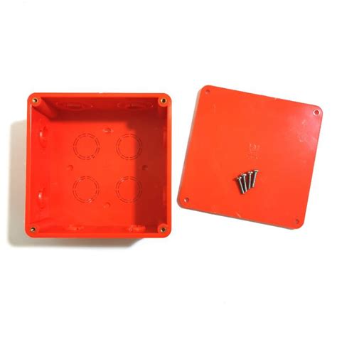 Pvc Orange Square Utility Junction Box Shopee Philippines