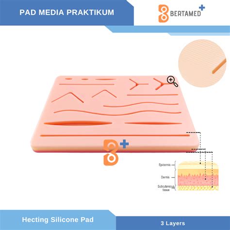 Jual Suture Pad 3 Layers Hecting Silicone Pad 3 Layers Manekin