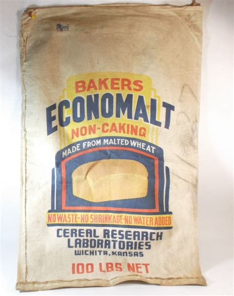 Farmhouse Flour Sack 1950s Large Bakers Economalt Non-caking | Etsy | Flour sack, Bakers, Flour