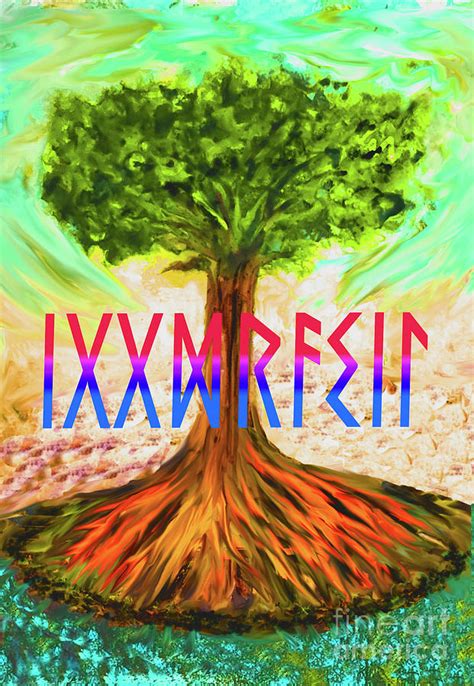 Yggdrasil Digital Art By Patricia Kilian Pixels