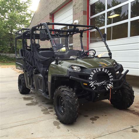 Polaris Ranger 800 Crew Cab Roll Cage And Seat Package With Aluminum Roof