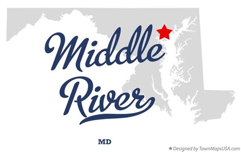 Map of Middle River, MD, Maryland