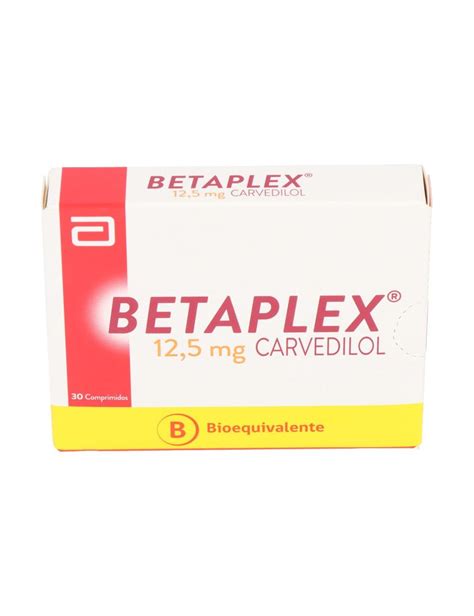 Precio Carvedilol Betaplex 12 5 Mg 30 Comprimidos Farmalisto CL