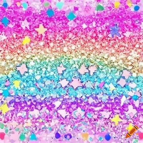 Glitter Rainbow Decora Kei Background On Craiyon