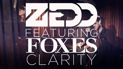 Clarity Feat Foxes Zedd Official Audio 2013 W Lyrics Youtube