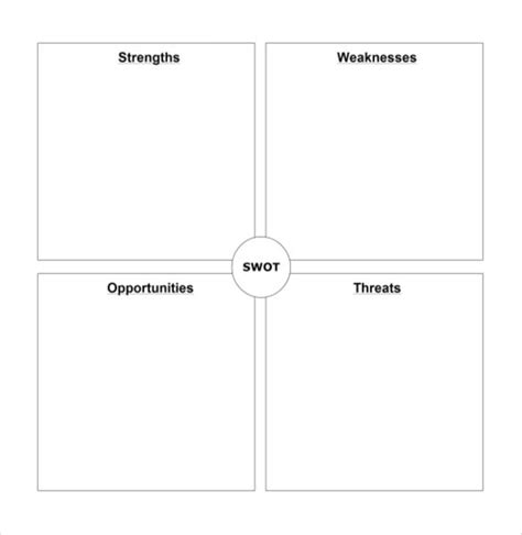 Blank Swot Analysis 11 Examples Format Pdf