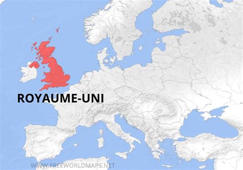 Carte Du Royaume Uni