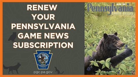 Pennsylvania Game Commission On Twitter Renew Your Pa Game News