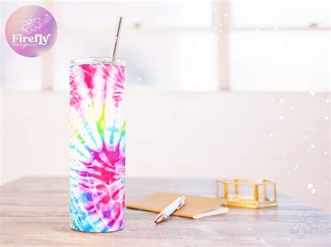 Tye Dye Mama 20oz Tumbler Sublimation Designs Pink Hippie Etsy