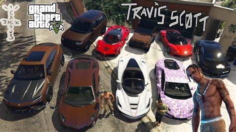 Gta Stealing Travis Scott Luxury Cars With Franklin Gta V Real