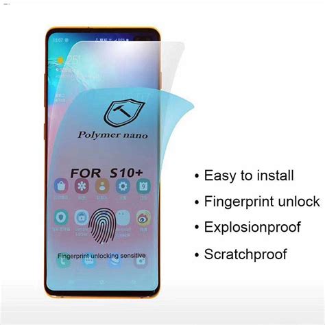 Samsung Galaxy S20 Ultra S10 S9 S8 Plus Polymer Nano Full Coverage Screen Protector 60k5d84n04