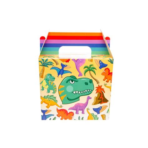 Boîte Carton Repas Menu Enfant Dinosaures