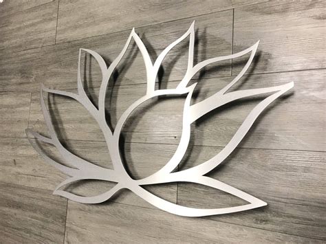 Lotus Flower Metal Wall Art Lotus Metal Art Home Decor Etsy