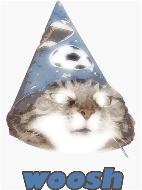 Woosh You Have Wizard Cat Meme Sticker For Sale By Cleverjane Redbubble