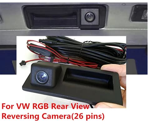 Rgb Rear View Reversing Camera Rvc For Vw Jetta Tiguan Passat Rns