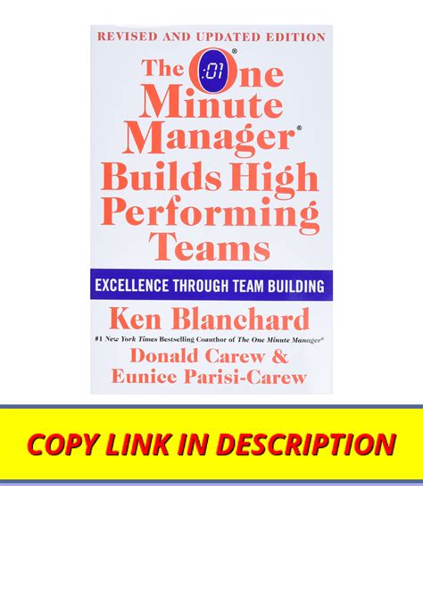 PDF Read Online The One Minute Manager Builds High Performing Teams New