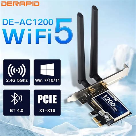 Placa Wifi E Bluetooth Para Pc - Placa WiFi e Bluetooth PCIe X1 AC1200 para PC | Shopee Brasil