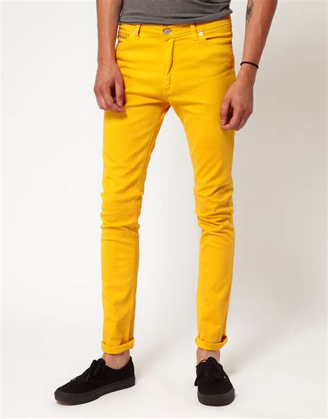 Lyst Sparks Blitz Skinny Jeans In Yellow For Men