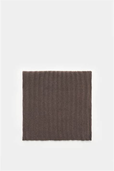 Von Braun Cashmere Scarf Grey Brown Braun Hamburg