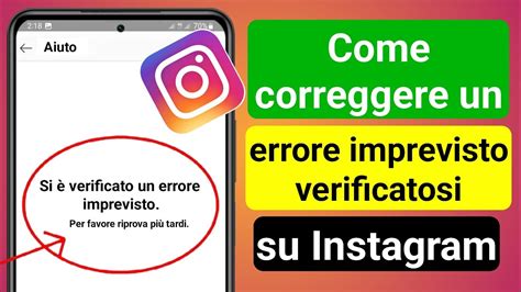 Instagram Si è verificato un errore imprevisto Problema Correggi