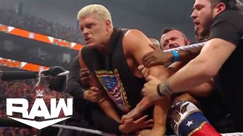 WWE Raw Highlights Cody Rhodes Shocks And Takes Down Brock Lesnar