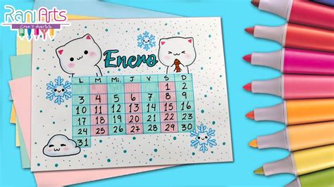 DIY CALENDARIO ENERO Bullet Journal Ideas Para Organizarte YouTube