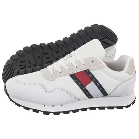 Sneakersy Tommy Hilfiger Tommy Jeans Retro Runner Ess White Em Em