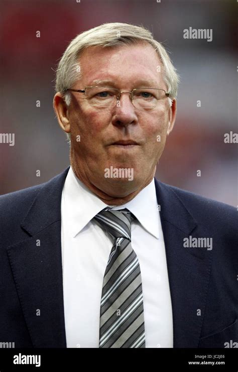 Sir Alex Ferguson Manchester United Fc Old Trafford Manchester England