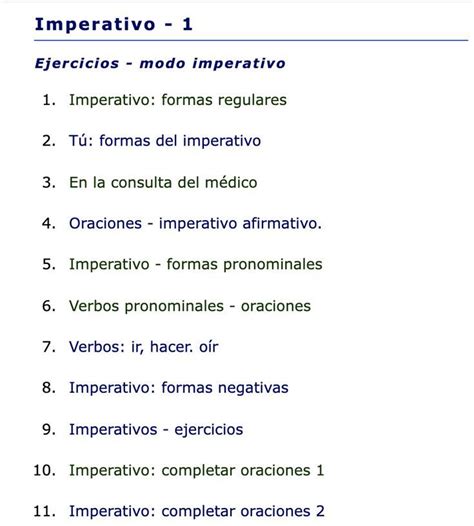 Imperativo Frases - Imperativo | Modo imperativo, Verbos en espanol, Verbos