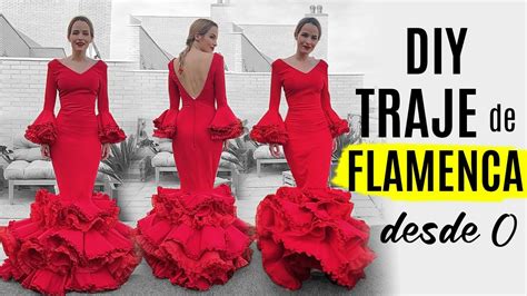 Cómo hacer un traje de flamenca desde cero DIY Costura YouTube