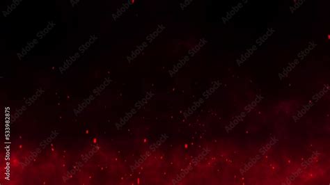 Fire Particle Flame Glowing Spark Night Abstract Ember Background