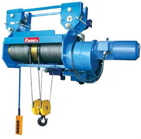 Three Phase Indef Higher Lift Wire Rope Hoist For Industrial At Rs