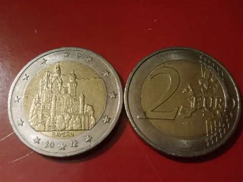 2 EURO MÜNZE Deutschland 2012 Bayern Schloss Neuschwanstein BRD J