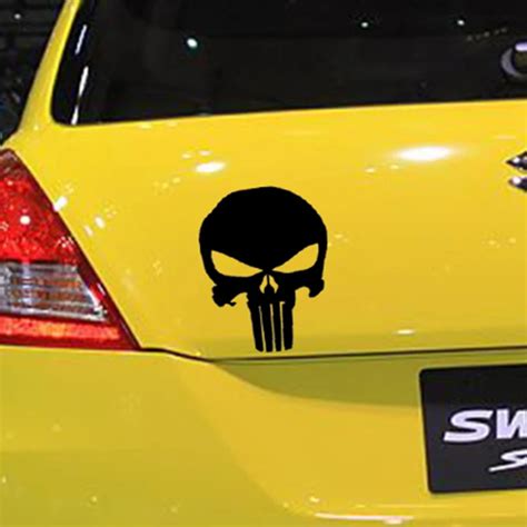 Buy Punisher Skull Vinyl Decal For Car Window Sticker Marvel Comics From