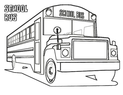 Free Printable School Bus Coloring Pages For Kids