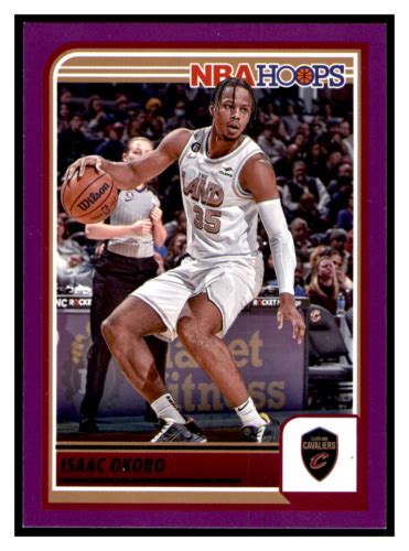 2023 24 NBA Hoops Isaac Okoro 104 Purple Parallel Cleveland