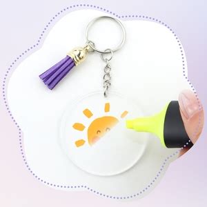 Amazon Yetoome Pcs Key Ring Acrylic Blanks Keychain Tassels